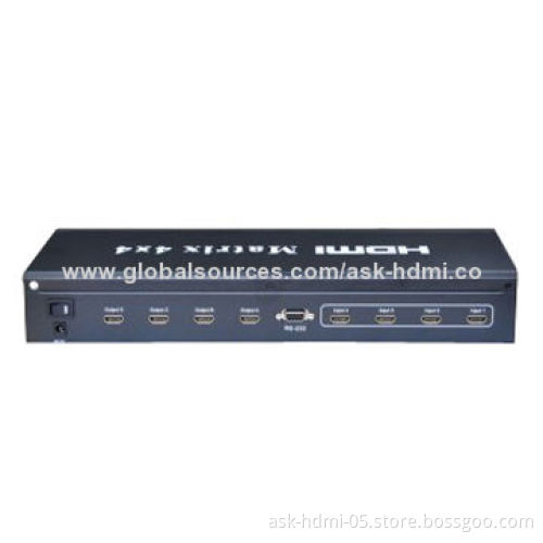 4x4 HDMI matrix switcher with RS232 control